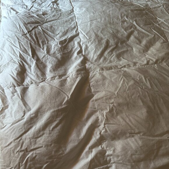 IAM Goose Down Comforter, Cotton White (Queen-90x80) 50% Down Fiber, 30% Down - Picture 2 of 9